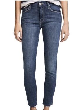 MOTHER High Waisted Looker Ankle Fray - Moonlust Privateer Size 25
